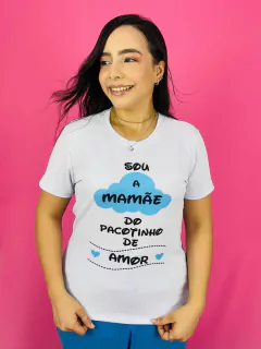T-SHIRT CANELADA DO PACOTINHO DE AMOR (Mãe e filho) - Fabi T-shirts