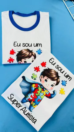 T-SHIRT CANELADA EU SOU UM SUPER AUTISTA - comprar online