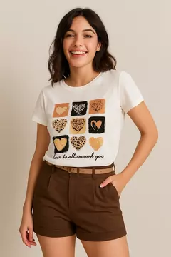 LOVE CORAÇÕES ONÇA - SUEDE - loja online