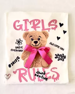 URSO GIRLS LAÇO - SUEDE - Fabi T-shirts