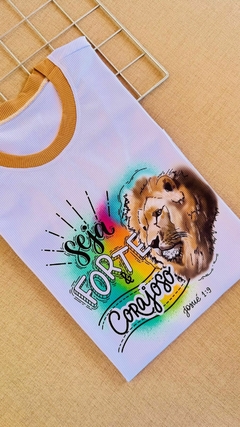 T-SHIRT CANELADA JOSUÉ 1: 9 na internet