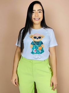 T-shirt Canelada Ursinha Fashion na internet