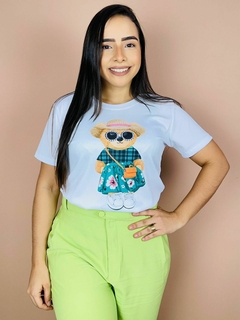 T-shirt Canelada Ursinha Fashion - Fabi T-shirts