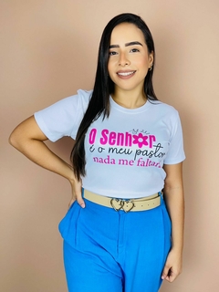 T-shirt Canelada O senhor é o meu pastor nada me faltará na internet