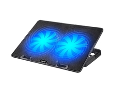 Base Notebook Nisuta Ns-cn84 2 Fan Luz Reclinable Hasta 17'