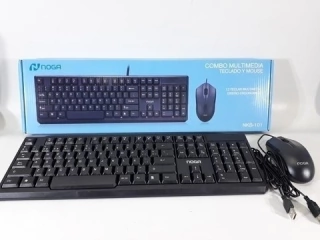 Kit Teclado Y Mouse Pc Usb Combo Noga Nkb-101 Con Cable Usb