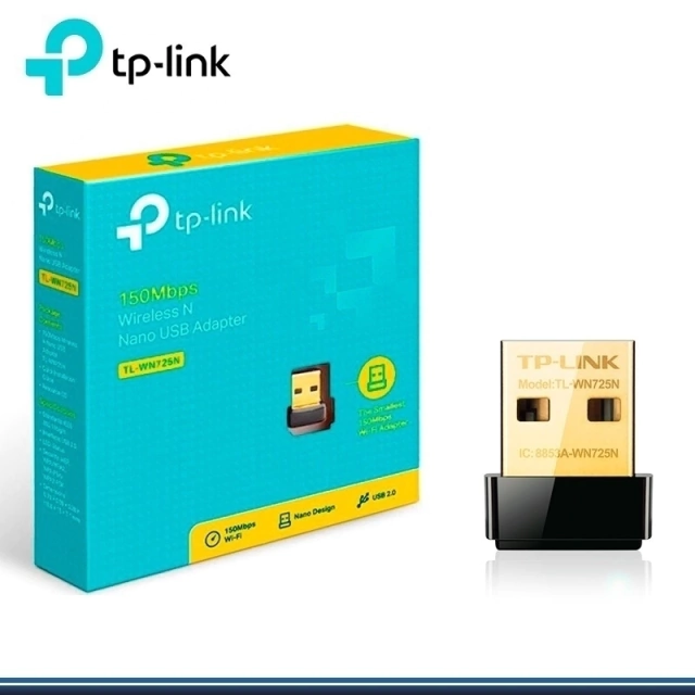 Receptor Antena Wifi Usb Tp-link Nano N150mbps Tl-wn725n