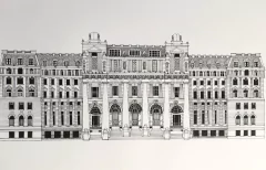 Palacio de Tribunales enmarcado - comprar online