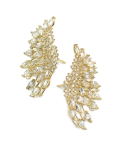Brinco topázio branco e diamante - comprar online