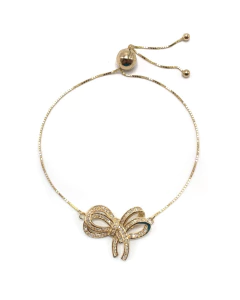 Pulseira laço com diamante
