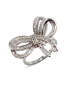 Anel laço com diamante