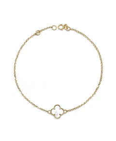 Pulseira flor madrepérola
