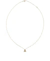 Colar letra A com diamante