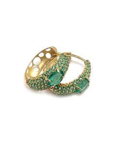 Argola esmeralda - loja online