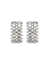 Brinco topázio e diamante