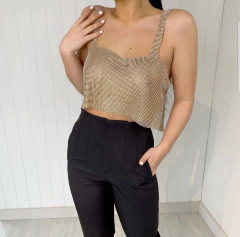 Top Siren Dorado con Strass - comprar online