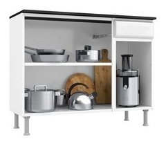 Balcão Cozinha Com Tampo 3 Portas 1 Gaveta Rubi - comprar online