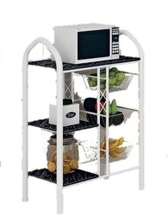 Fruteira Rack Para Microondas 3 Pedras 3 Cestos