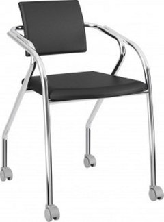 Cadeira Slim Com Rodinhas Para Escritório Color