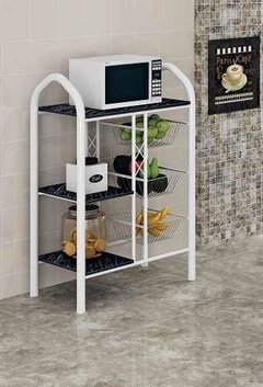 Fruteira Rack Para Microondas 3 Pedras 3 Cestos - comprar online
