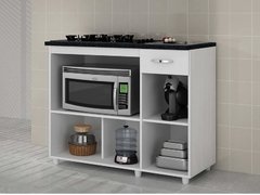 Armário balcão para cooktop 4 ou 5 bocas 2 portas 1 gaveta Benetil - comprar online