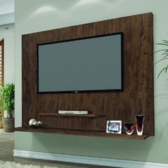Painel para TV 42 Polegadas com Prateleiras Don Amêndoa