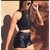 Shorts Couro Fake Cirre Boxer Preto