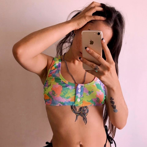 Corpiño Top Cleo - Batik Fluo (SBIK29CI)
