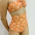 Imagen de Culotte Tiro Alto Colaless Alice - Naranja Flores Blancas (SBIK49AD)