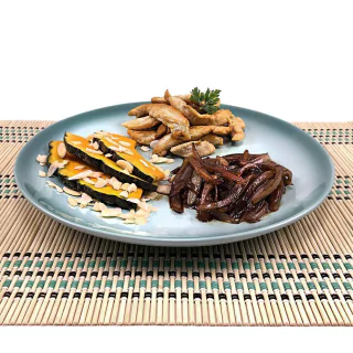 Tiras de Frango, Abóbora Grelhada e Cebola Caramelizada (250g)