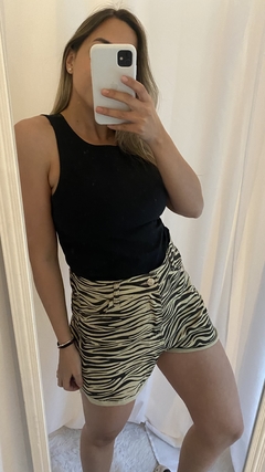 Short zebra denim - comprar online