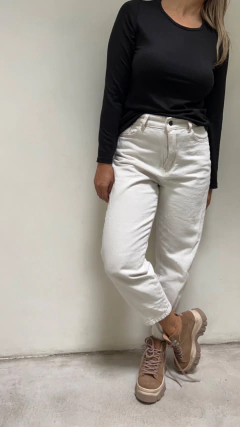jean mom blanco