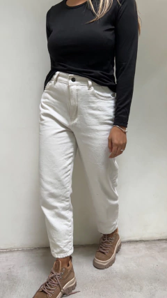 jean mom blanco - comprar online