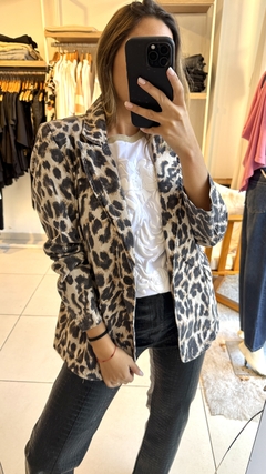 Blazer denim print - comprar online