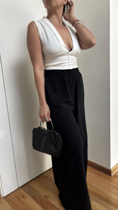 Top botones blanco - comprar online