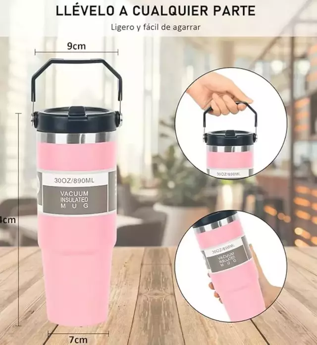 Vaso Térmico De Acero Inoxidable Frío Calor Con Manija - comprar online
