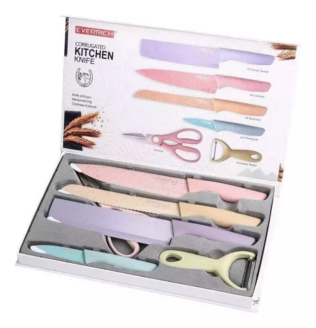 Set De Cuchillos Profesionales Para Cocina De Acero Inoxidable