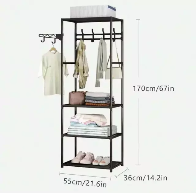 Rack Organizador Ropa Perchero Zapatera Closet Organizador