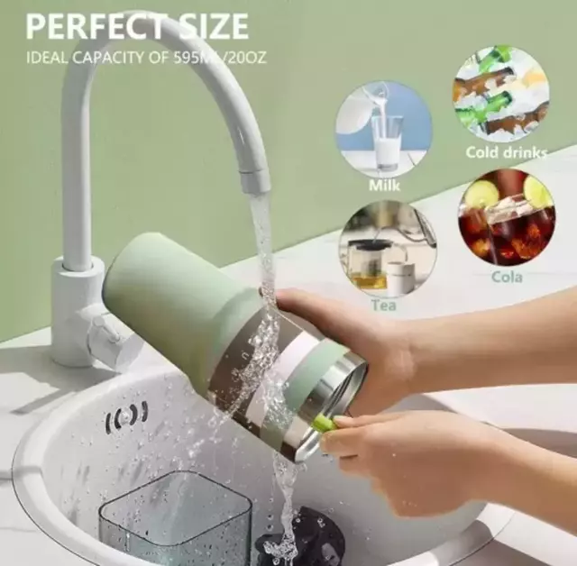 Vaso Térmico De Acero Inoxidable Frío Calor Con Manija - tienda online