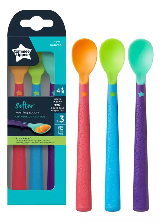 Set de 3 Cucharas Soft Tommee Tippee Softee +4m