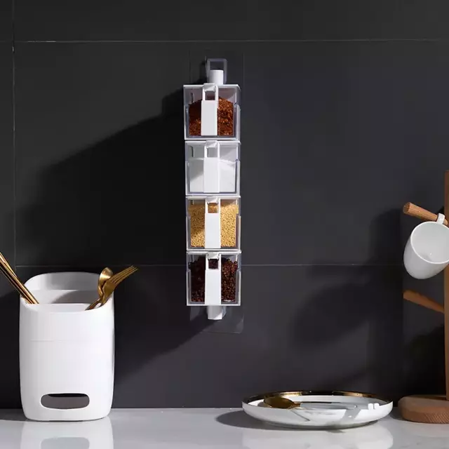 Organizador Especiero Condimentos Pared Movible Con Cuchara - Tienda Peques - Artículos para Bebes - Juguetes - Rodados & Mas