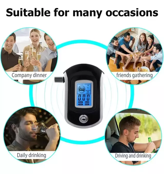Tester Medidor De Alcohol Portatil Profesional Con Boquillas - tienda online