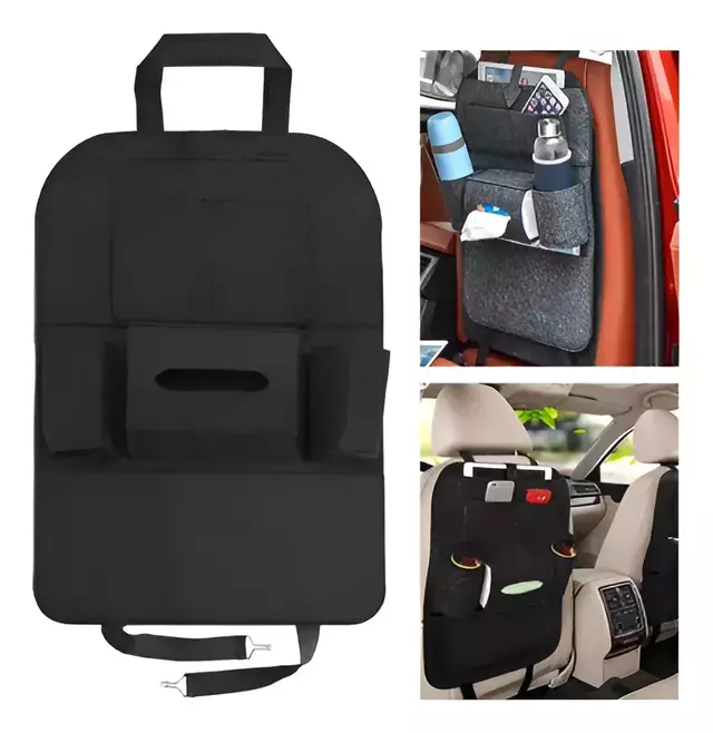 Organizador Auto Asiento Porta Tablet iPad Celular Botella