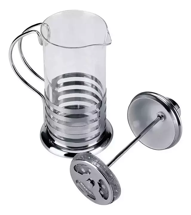 Cafetera Con Embolo Prensa Francesa 350 Ml De Acero Y Vidrio - comprar online