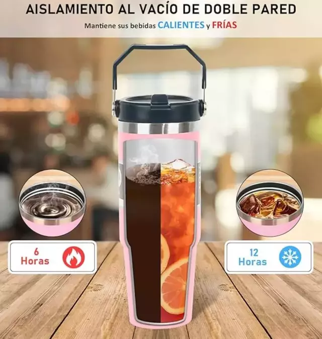Vaso Térmico De Acero Inoxidable Frío Calor Con Manija - comprar online