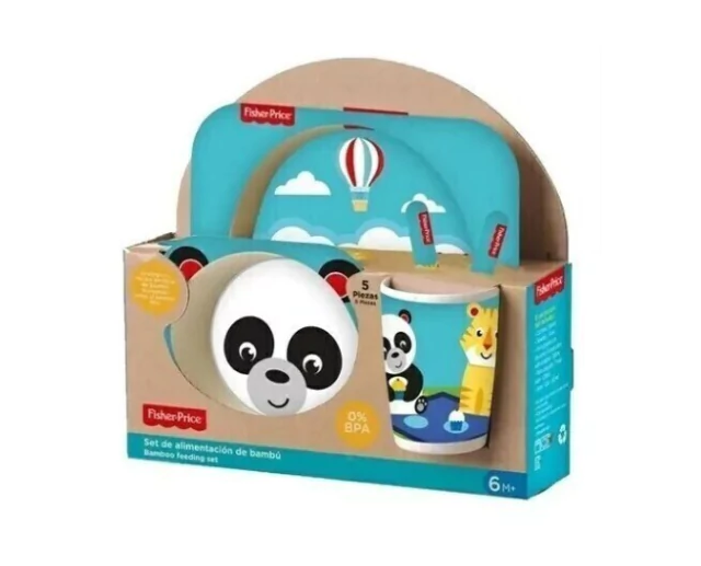 Set De Alimentación Linea Bambú 5 Piezas Fisher-price Plato