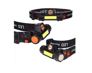 Linterna Vincha Minera Usb Recargable 2 Luces Led Running