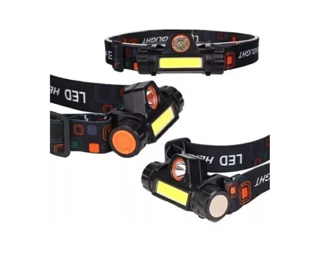 Linterna Vincha Minera Usb Recargable 2 Luces Led Running