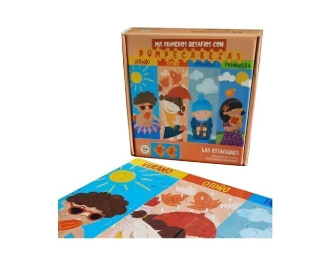 Rompecabezas 35 Piezas Las Estaciones Del Año Barco De Papel