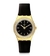 RELOJ SWATCH GOLDY SHOW, CAJA DORADA CON CRISTALES Y CORREA CUERO NEGRO MOD: YLG141 cod int: 115585